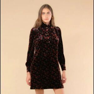 Elegant Long Sleeve Floral Dress